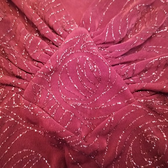 Red Glitter Christmas Top, Like New, Vintage (early 90s) Arden B - Size XS - Picture 8 of 16